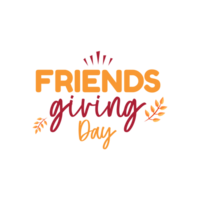 Happy friendsgiving day png