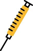 Dentist syringe, illustration, vector on a white background.