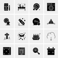 16 Universal Business Icons Vector Creative Icon Illustration to use in web and Mobile Related proj