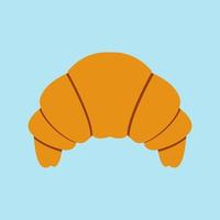 Croissant, illustration, vector on white background.