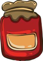 Tomato sauce, illustration, vector on white background.