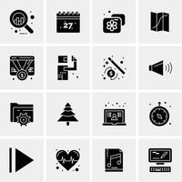 16 Universal Business Icons Vector Creative Icon Illustration to use in web and Mobile Related proj