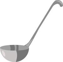 Ladle, illustration, vector on white background.