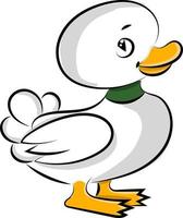 Small duck, illustration, vector on white background.