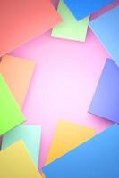 3D rendering for beautiful colorful backgrounds Made in square shape with clipping path photo