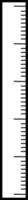 Simple school ruler, icon illustration, vector on white background