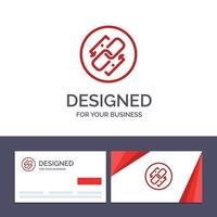 Creative Business Card and Logo template Link Chain Url Connection Link Vector Illustration