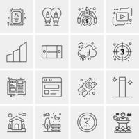 Blueprint Blue Print Website Web  Icons Flat and Line Filled Icon Set Vector Blue Background