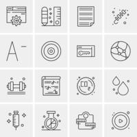 16 Universal Business Icons Vector Creative Icon Illustration to use in web and Mobile Related proje