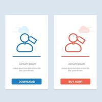 Tag Mark Mane Work  Blue and Red Download and Buy Now web Widget Card Template vector