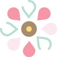 Flower Sun Flower Floral Nature Spring  Flat Color Icon Vector icon banner Template