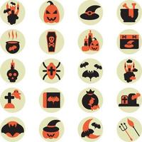 Halloween spirit, illustration, vector on a white background.