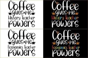 coffee typography t shirt design vector