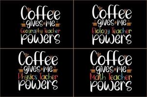 coffee typography t shirt design vector