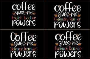 coffee typography t shirt design vector