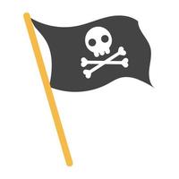 bandera pirata de moda vector