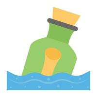 Message In Bottle vector