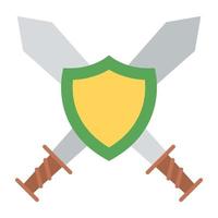 Sword With Shield vector