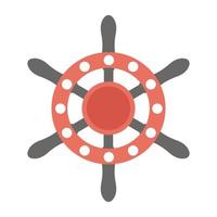 Trendy Ship Helm vector