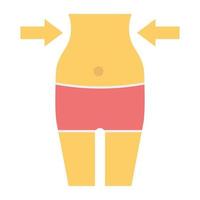 cuerpo delgado de moda vector