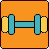 Lifting weight, illustration, vector, on a white background. vector