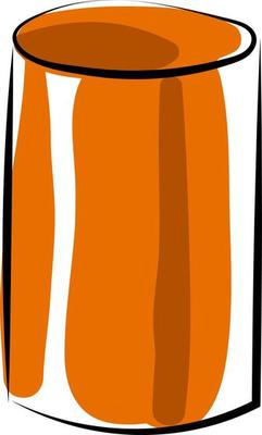 Cylinder, illustration, vector on white background.