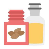 Trendy Almond Oil vector