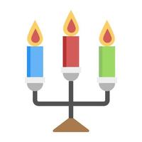 Candles with Stand vector