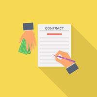 Trendy Agreement Concepts vector