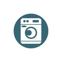 washing machine logo vector