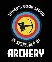 TODAY'S GOOD MOOD IS SPONSORED BY ARCHERY vector