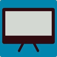 New big tv, illustration, vector, on a white background. vector