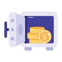 Financial Growth flat icon is up for premium use vector