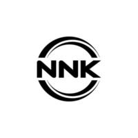 diseño del logotipo de la letra nnk en la ilustración. logotipo vectorial, diseños de caligrafía para logotipo, afiche, invitación, etc. vector