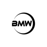 diseño del logotipo de la letra bmw en la ilustración. logotipo vectorial, diseños de caligrafía para logotipo, afiche, invitación, etc.