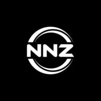 diseño del logotipo de la letra nnz en la ilustración. logotipo vectorial, diseños de caligrafía para logotipo, afiche, invitación, etc. vector