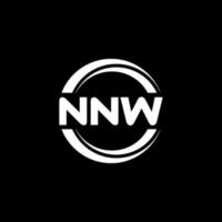 NNW letter logo design in illustration. Vector logo, calligraphy designs for logo, Poster, Invitation, etc.