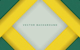 modern green and yellow rectangle background design vector