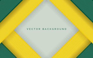 modern green and yellow rectangle background design vector