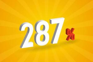 287 discount 3D text for sells and promotion. vector