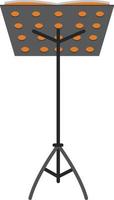 Music note stand isolated vector