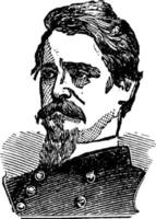 General Winfield Scott Hancock, vintage illustration vector