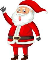 Santa Claus waving his hand vector