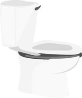 White Toilet seat, illustration, vector on white background