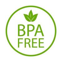 BPA FREE bisphenol A and phthalates free icon vector non toxic plastic sign for graphic design, logo, website, social media, mobile app, UI illustration