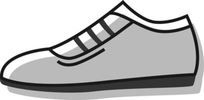 Football shoes, illustration, vector on white background.