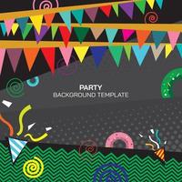 Abstract party vidvid colors background punchy vector design have blank space. Funny colorful invitation template.