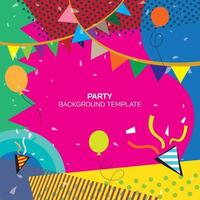 Abstract party vidvid colors background punchy vector design have blank space. Funny invitation template.