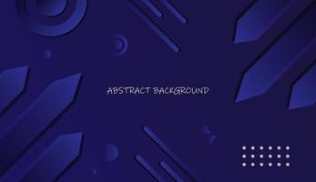 Modern abstract background in dynamic dark blue color vector