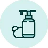 Cleaning liquid soap, illustration, vector on a white background.